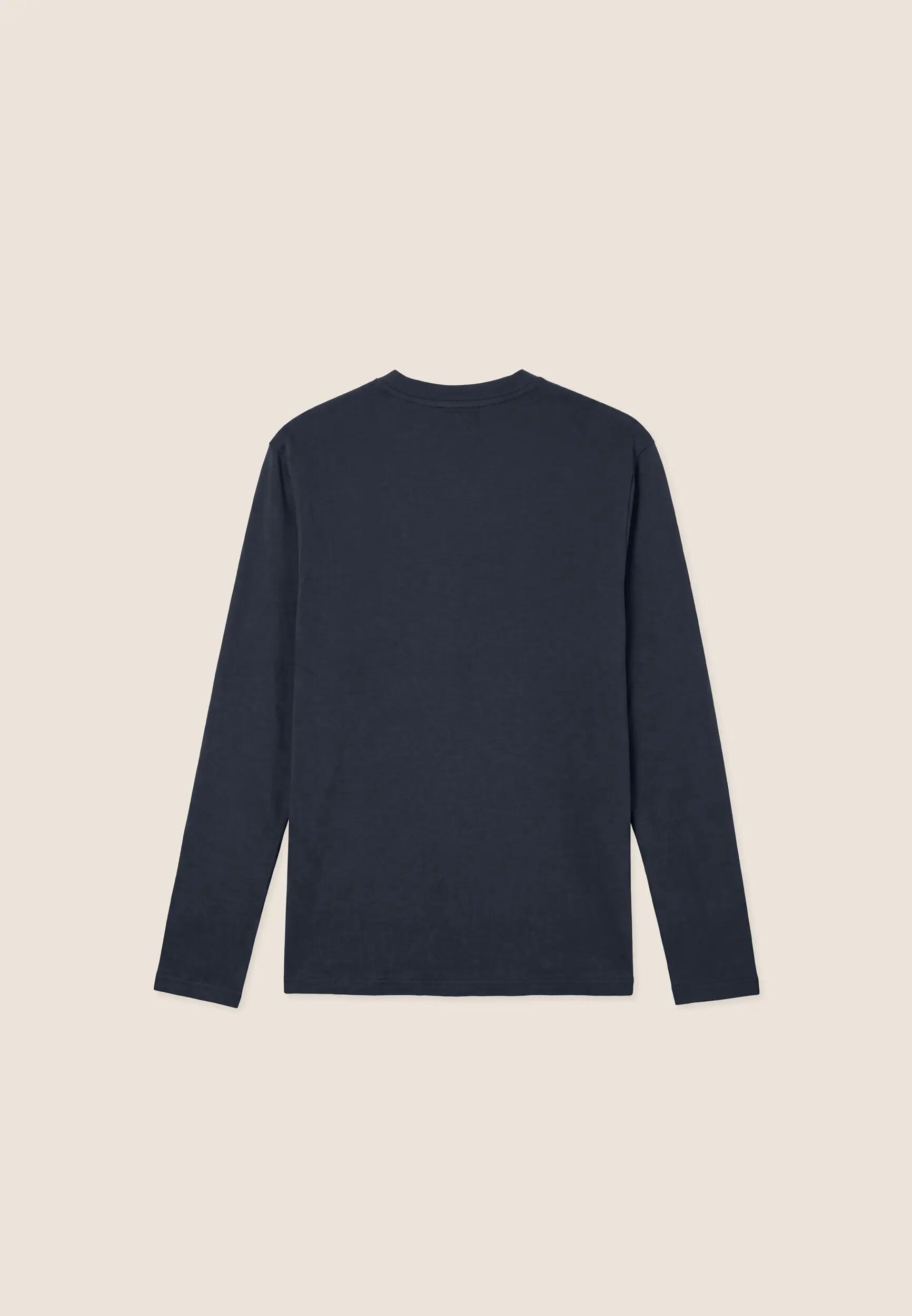 T-shirt a Manica Lunga da Uomo Regular in Cotone 2/3
