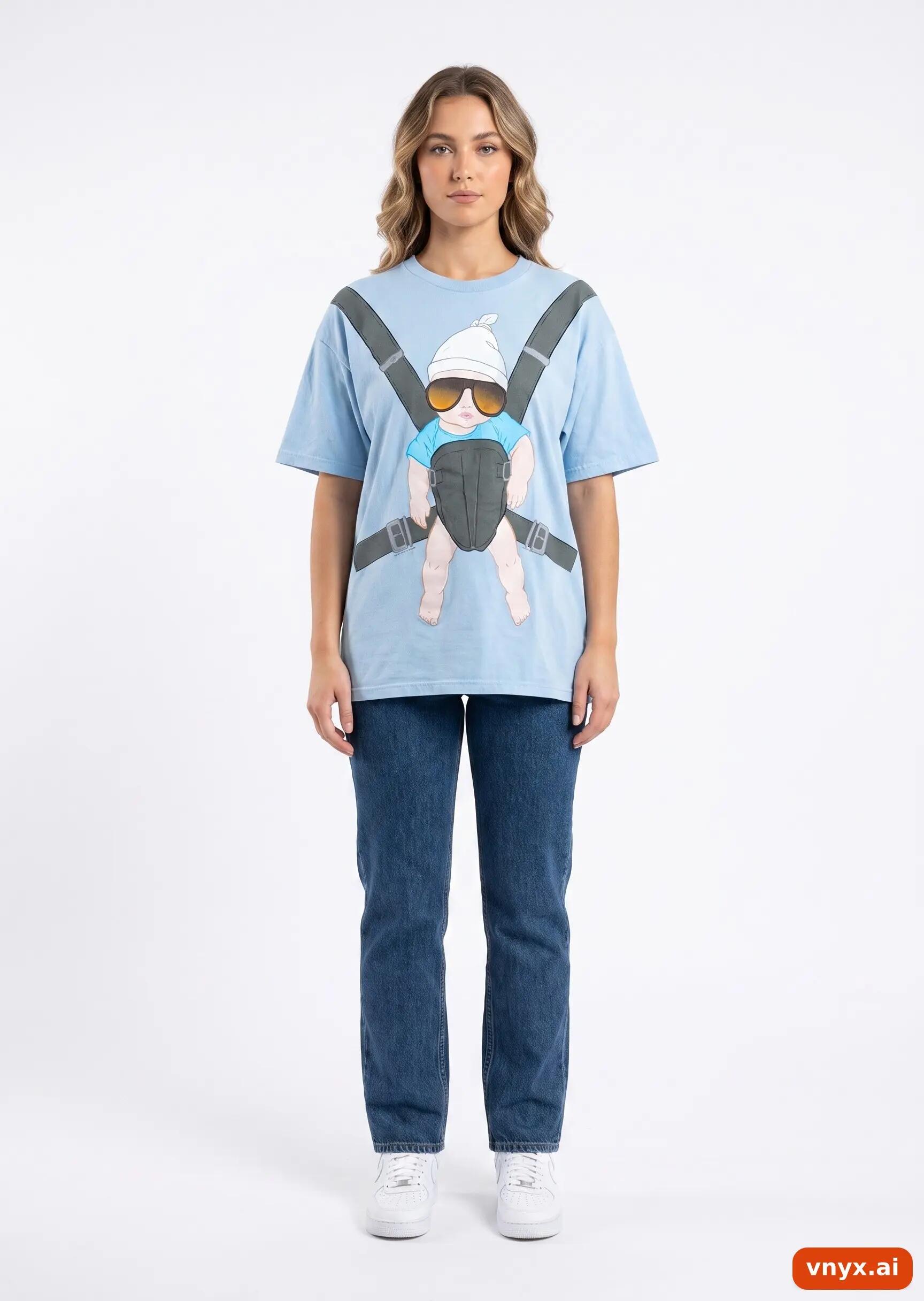 Second Life - Vintage Gildan Sky Blue T-Shirt Women XL 2/5