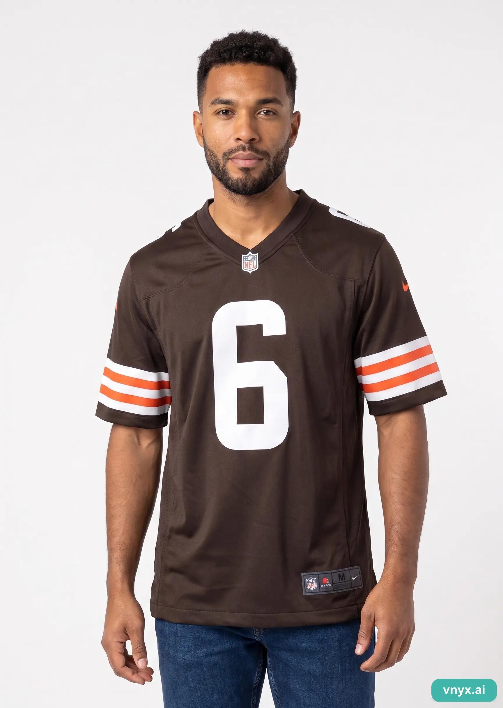 Second Life - Vintage NFL Brown Sports T-shirt Men M 5/5