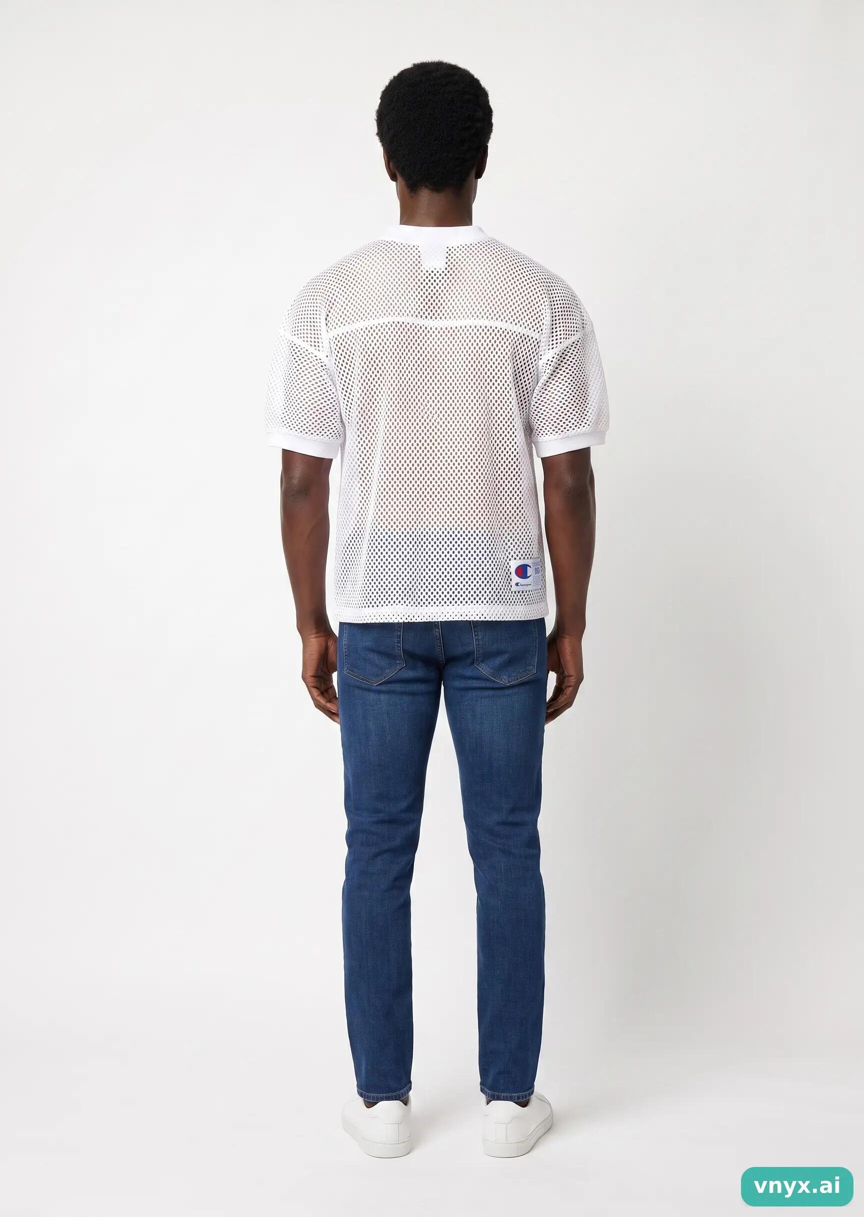 Second Life - Vintage Champion White Sports T-shirt Men S 4/5
