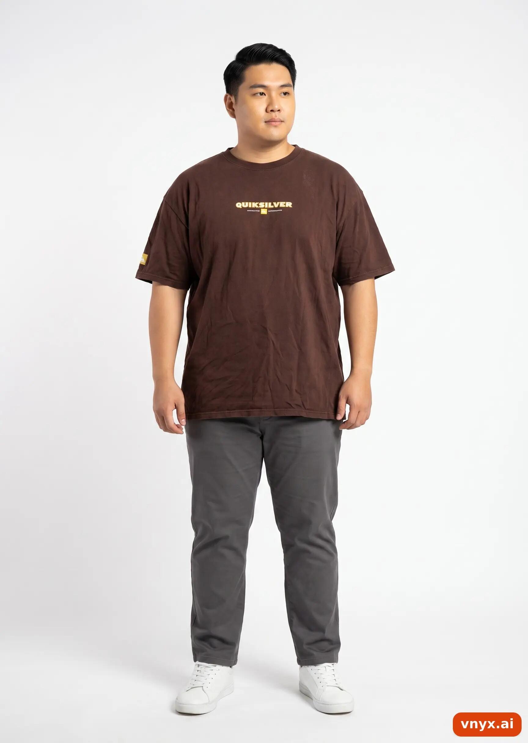Second Life - Vintage Quiksilver Brown T-Shirt Men XXL 3/5
