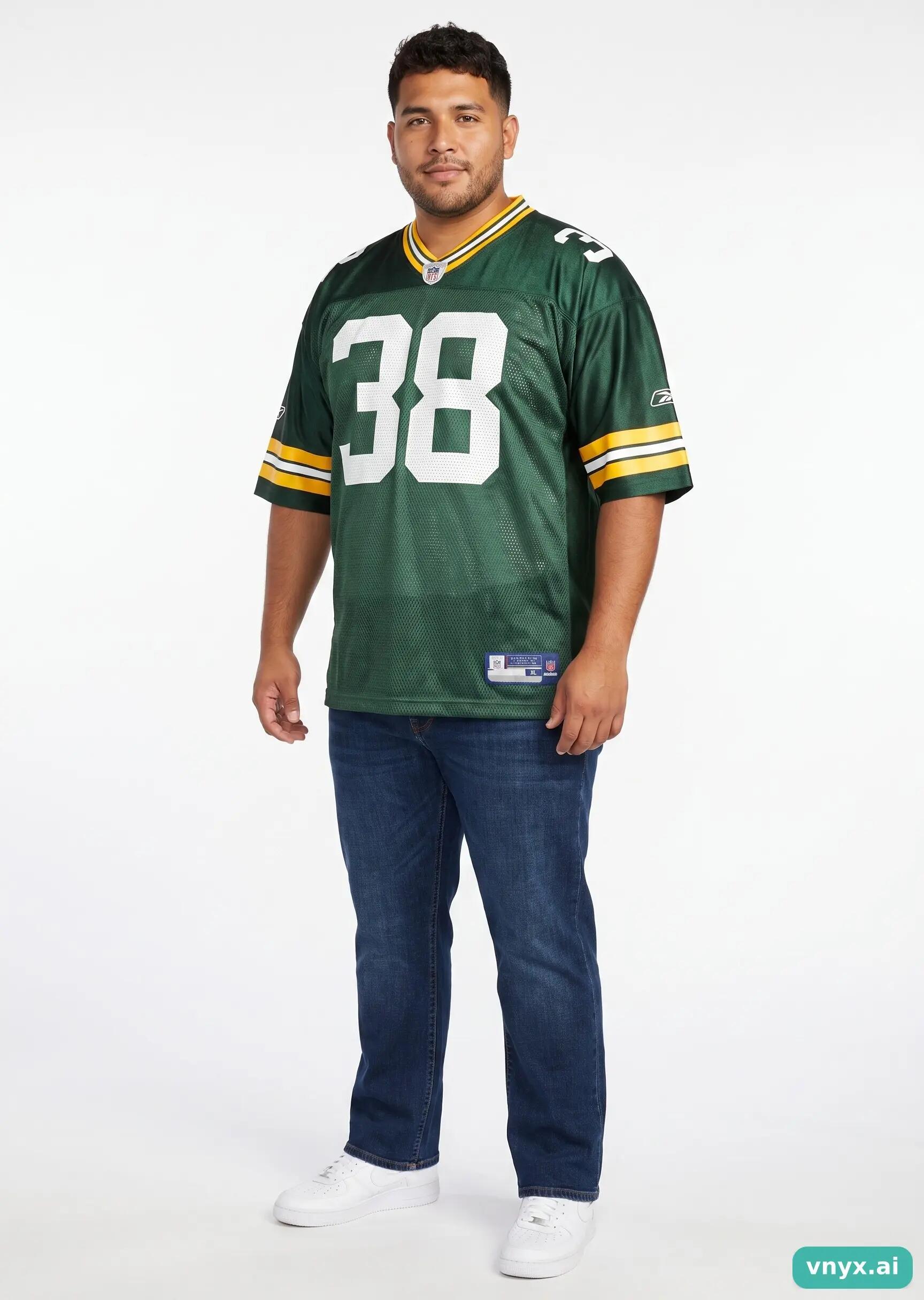 Second Life - Regular NFL Jersey in Green size XL Sports T-shirt 3/5