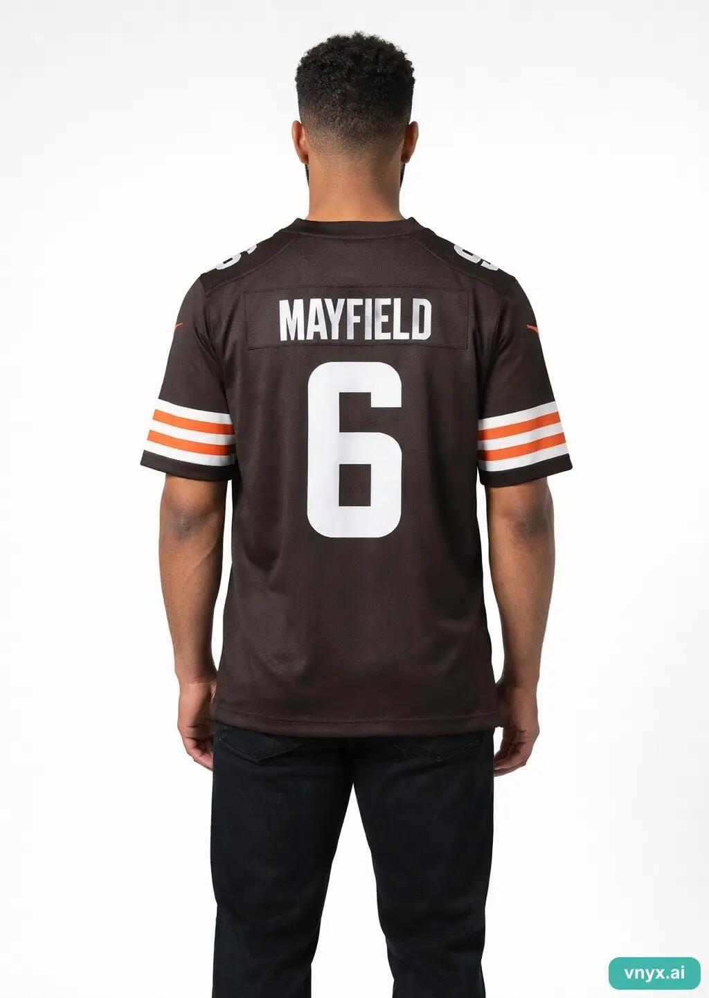 Second Life - Vintage NFL Brown Sports T-shirt Men M 2/5