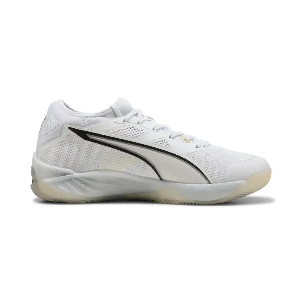Buty do piłki ręcznej PUMA Eliminate NITRO SQD 4 Białe/Czarne 2/6