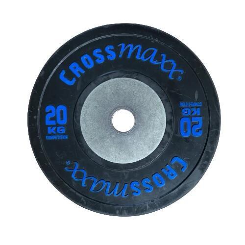 Crossmaxx Competition Bumper Plate - Disco de pesas - Negro - 50 mm - 20 kg