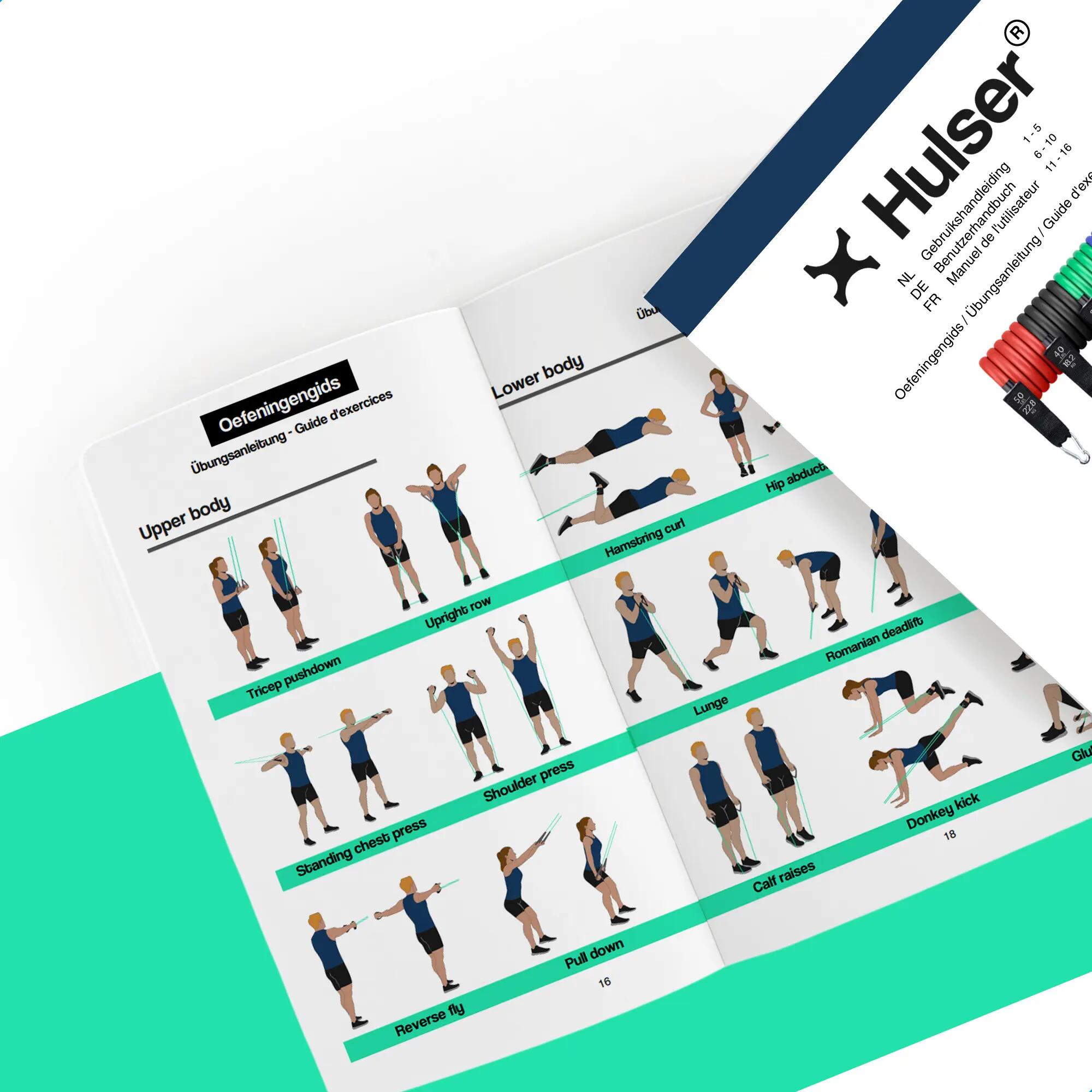 Fitness stepper 11 standen + weerstandsbanden tubes 4–23 kg 9/9