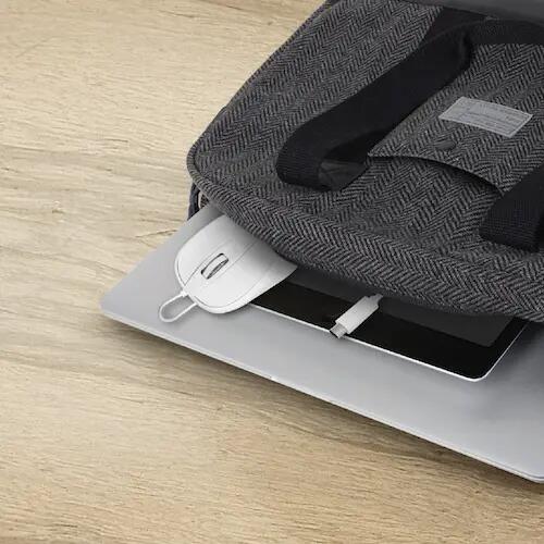Rato óptico USB-C Macally - Turbo - branco 7/8