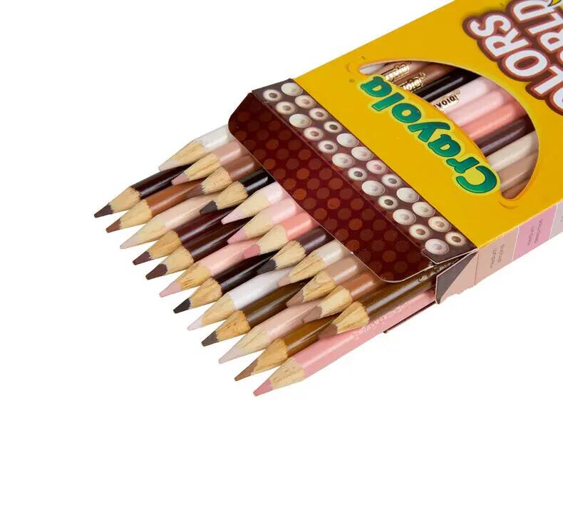 Lápis de cor Crayola Colours of the World, 24 tonalidades de pele 3/5