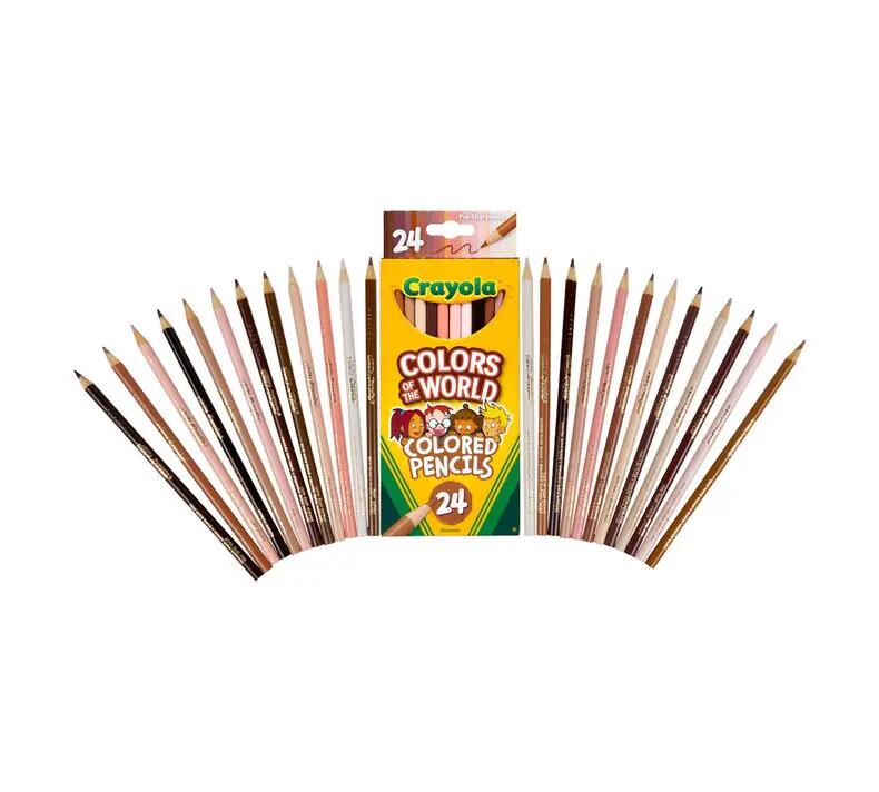 Lápis de cor Crayola Colours of the World, 24 tonalidades de pele 2/5