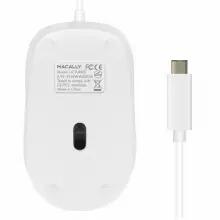 Rato óptico USB-C Macally - Turbo - branco 2/8
