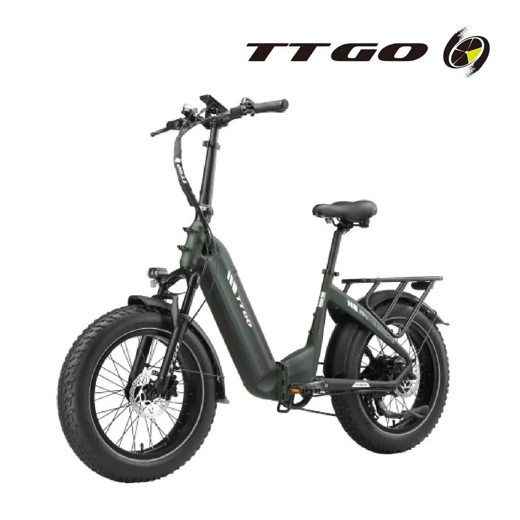 Skladací elektrický bicykel TTGO F6Boost, 20", 48V 18AH batéria, 250W