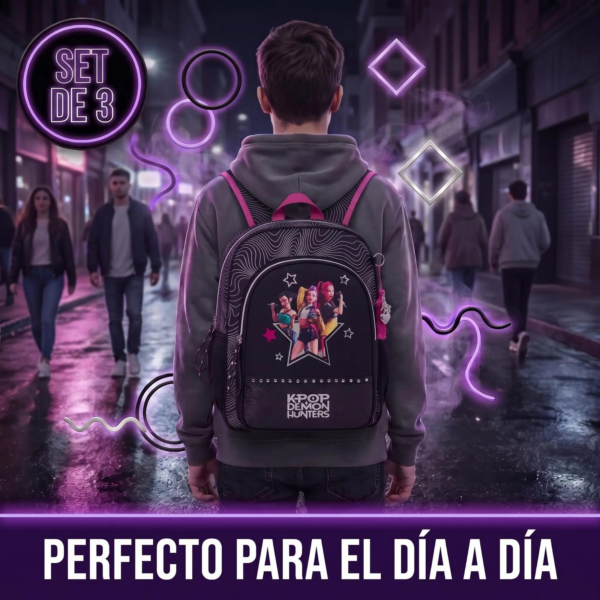 Set K-Pop Demon Hunters Energy: Zaino, Astuccio e Beauty Case 5/6