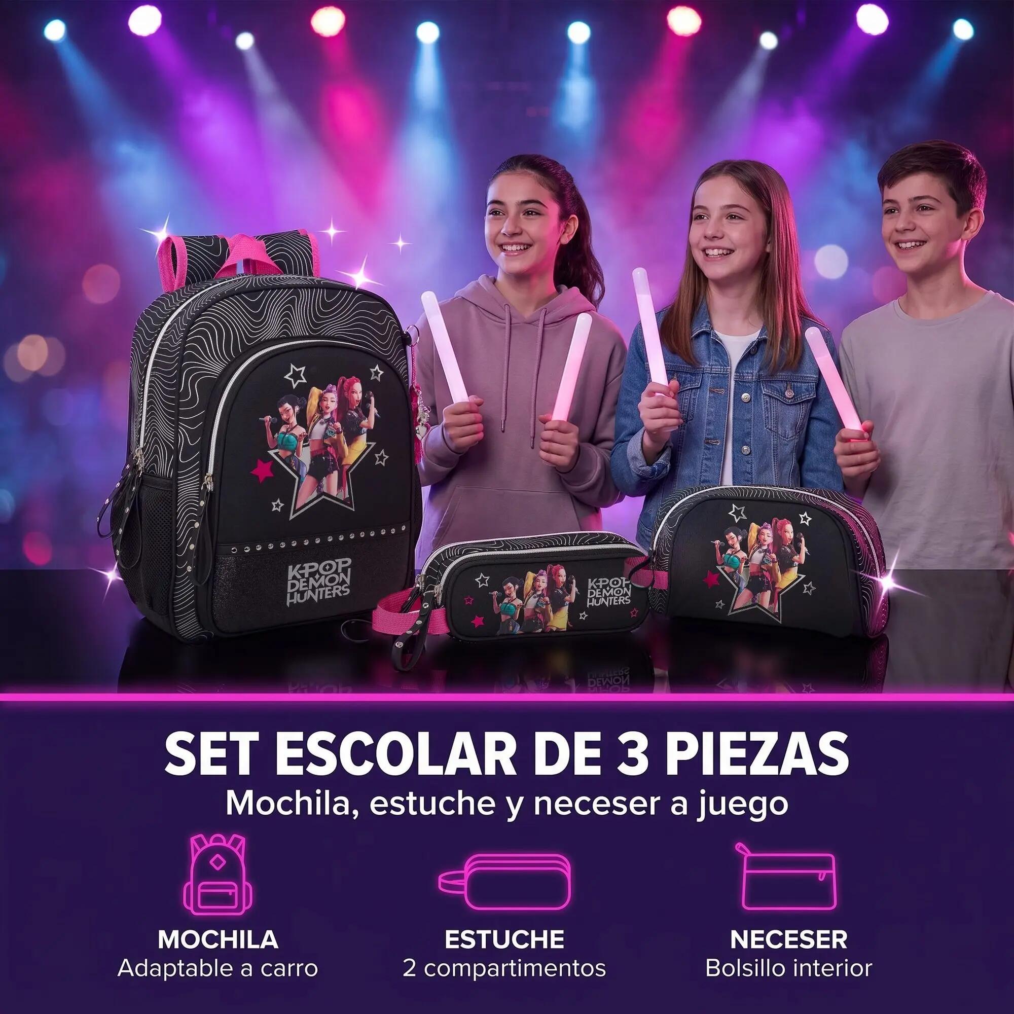 Set K-Pop Demon Hunters Energy: Zaino, Astuccio e Beauty Case 2/6