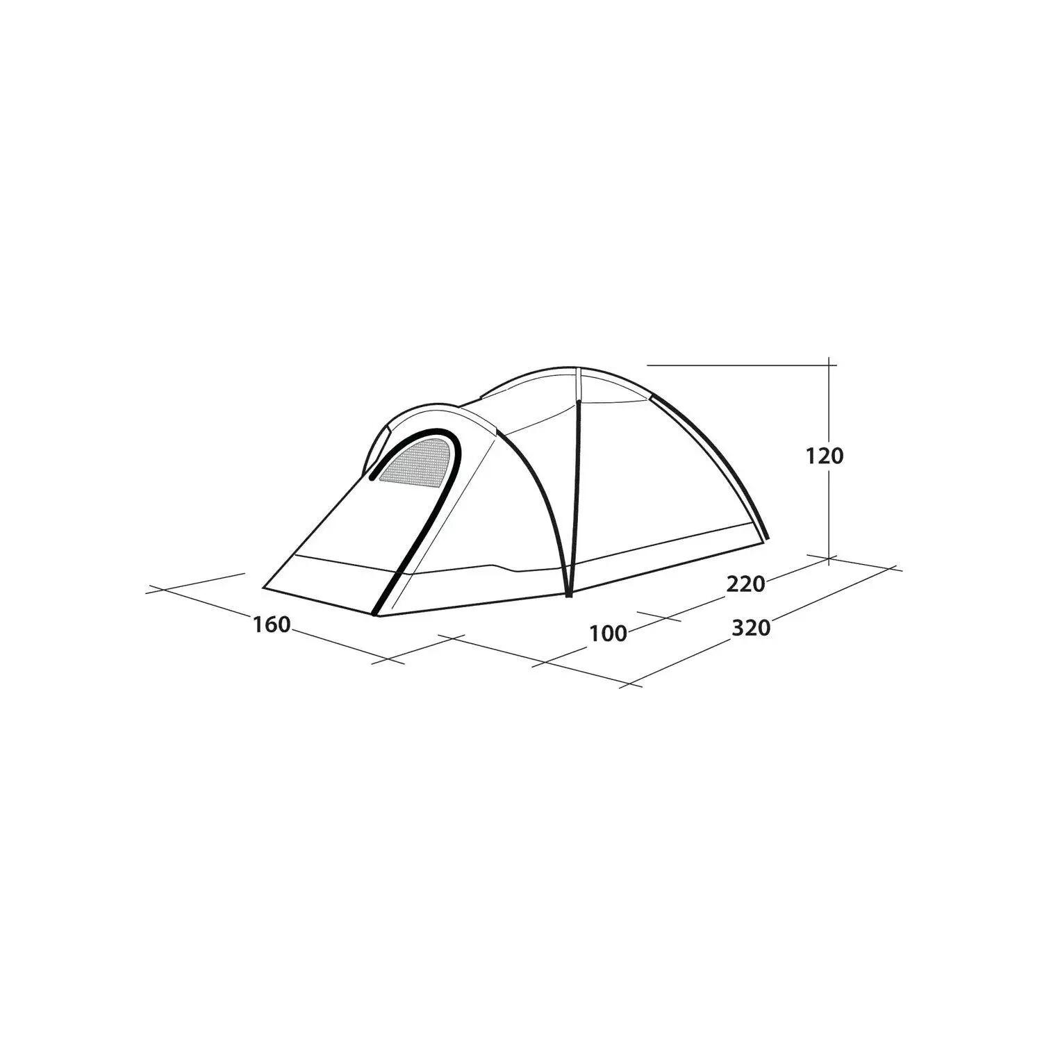 Tente de camping Outwell Cloud 2 Verde 8/11