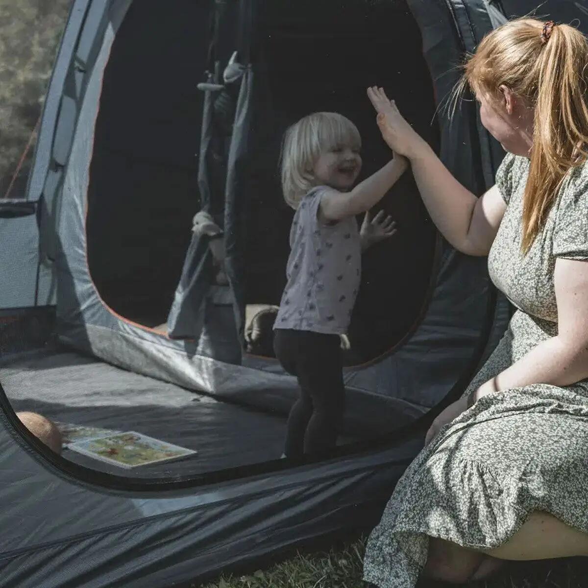 Tenda familiare Easy Camp Sola 6 Grigia 9/10