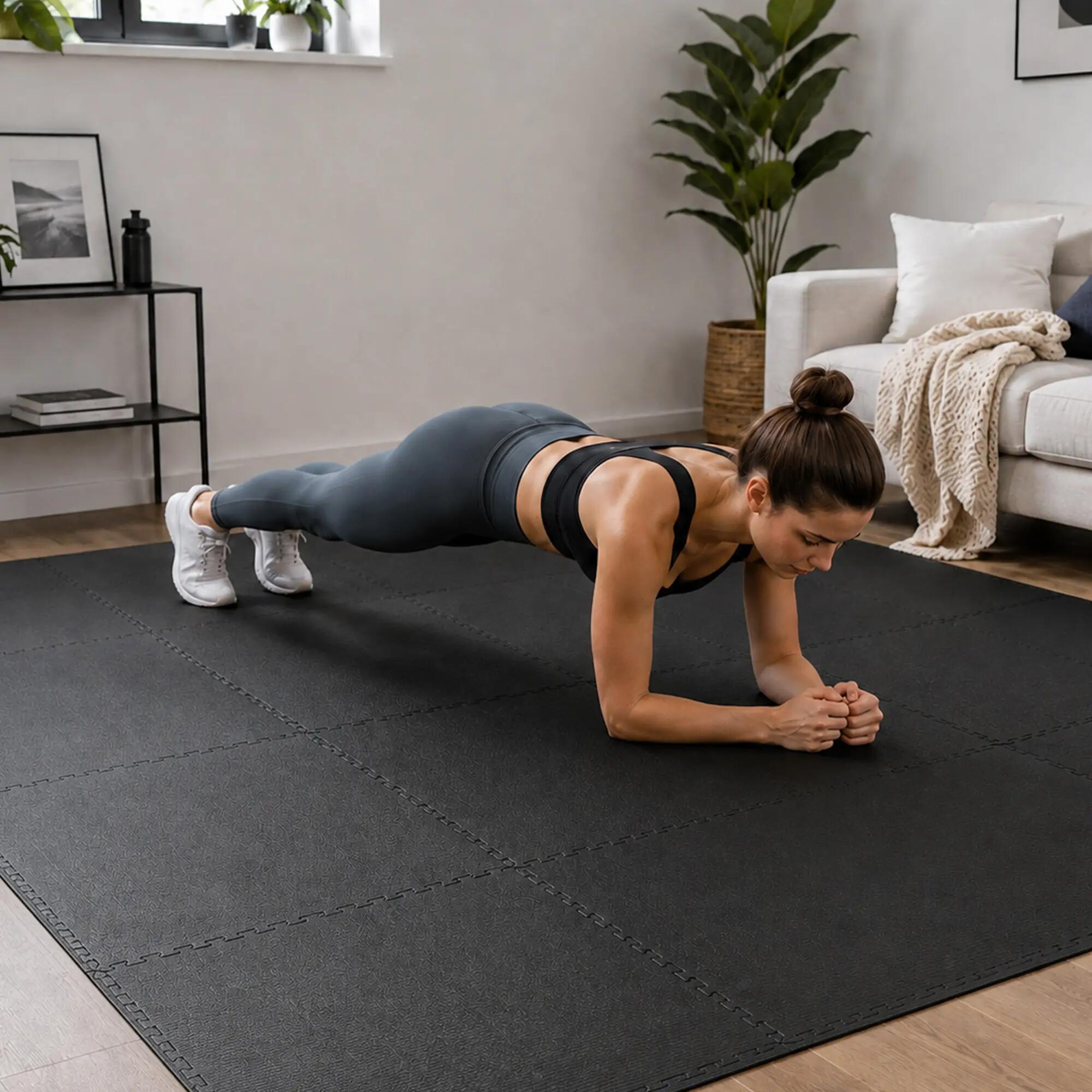 Fitness puzzelmatten 60 x 60 x 1,2 cm - 6 tegels - 2,16 m² 4/6