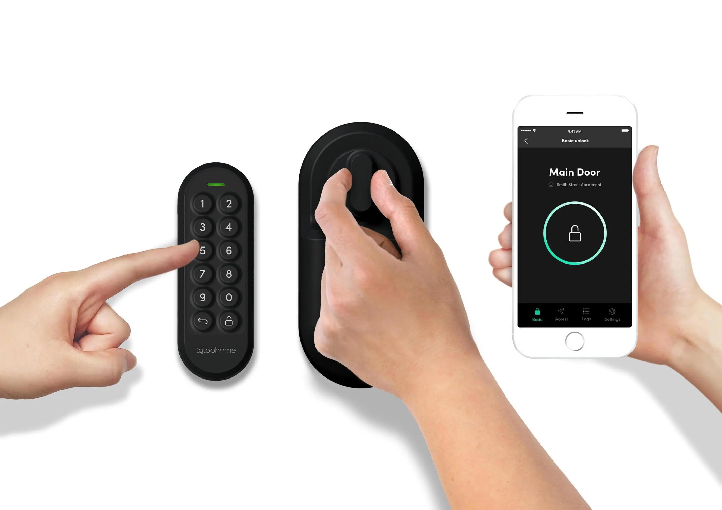 Fechadura inteligente - Bluetooth - Retrofit lock - Preto 6/6