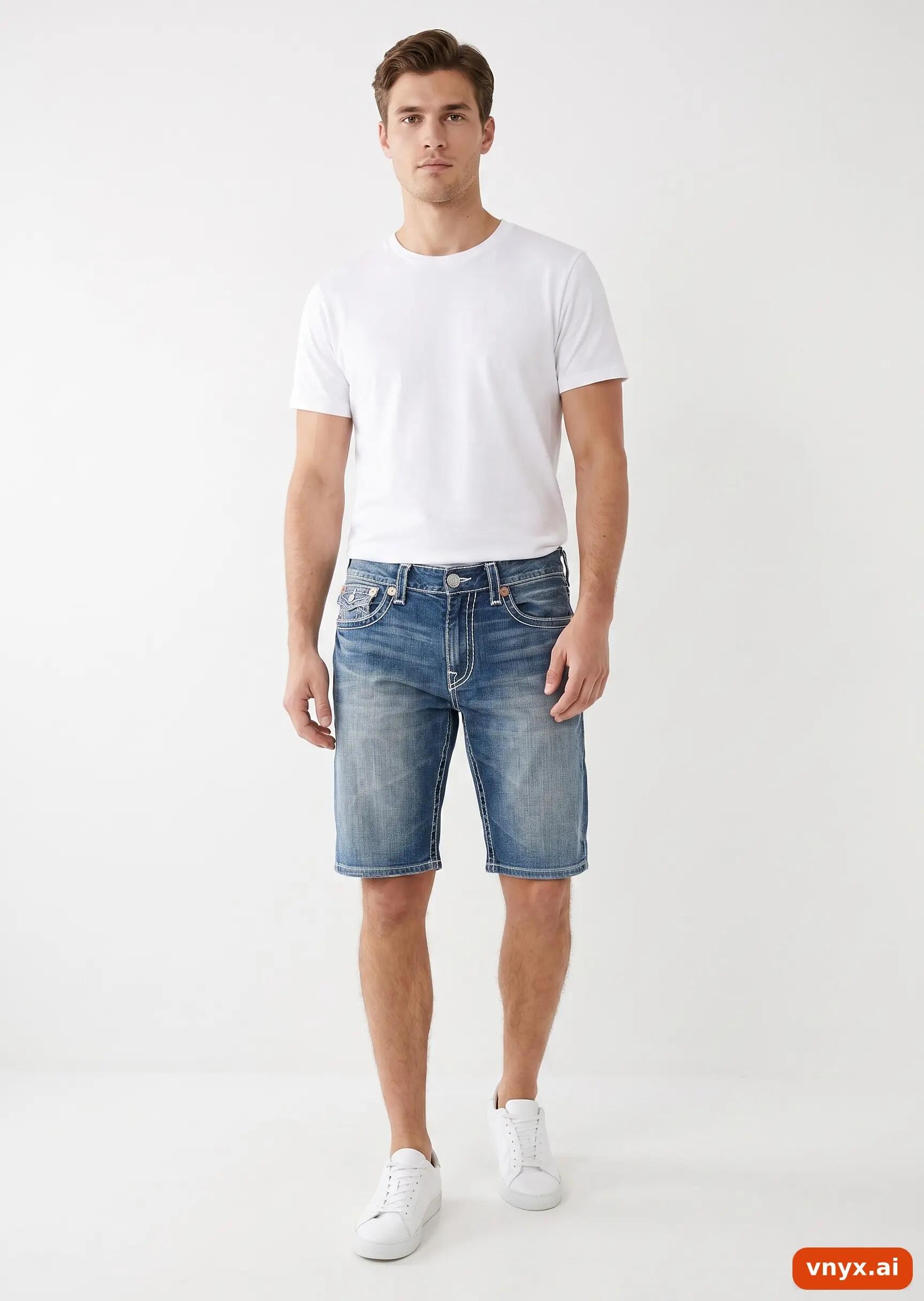 Second Life - Vintage True Religion Navy Shorts Men 46 3/5