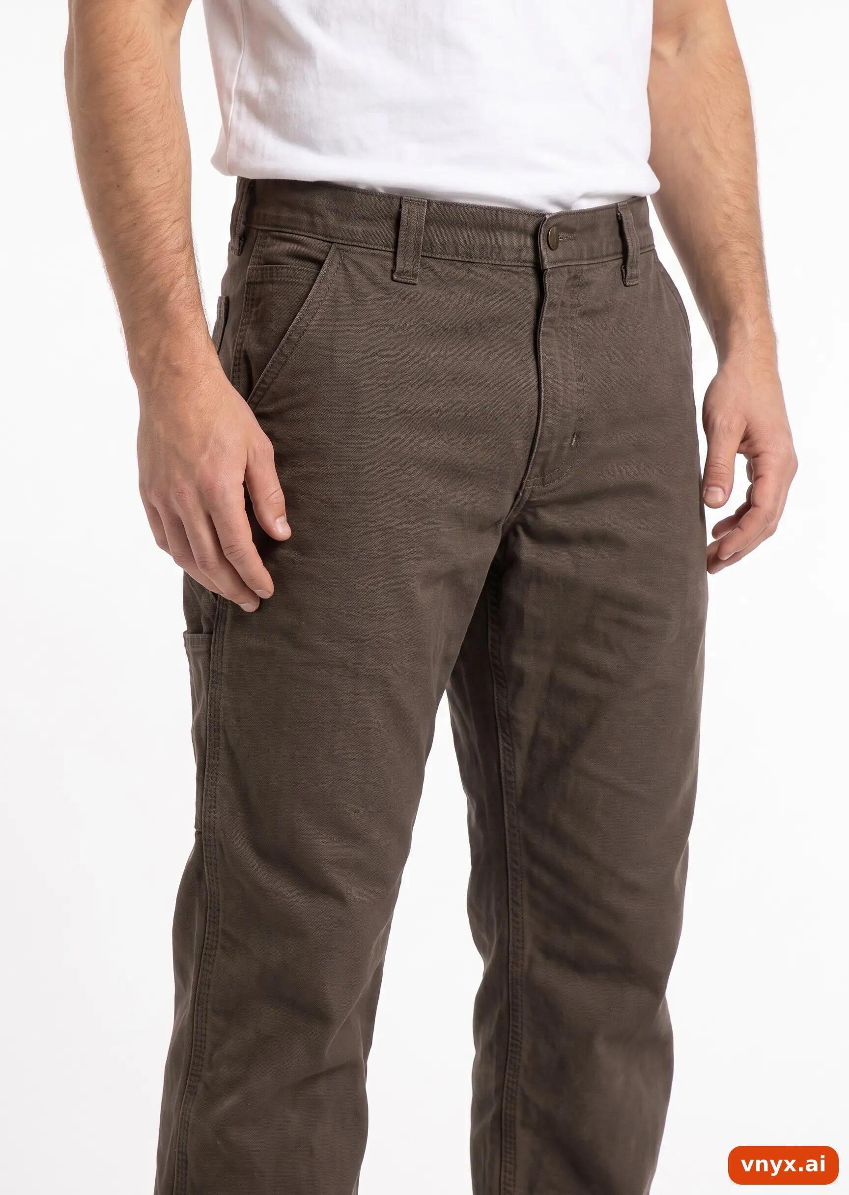 Second Life - Vintage Carhartt Olive Trousers Men 38 30 5/5