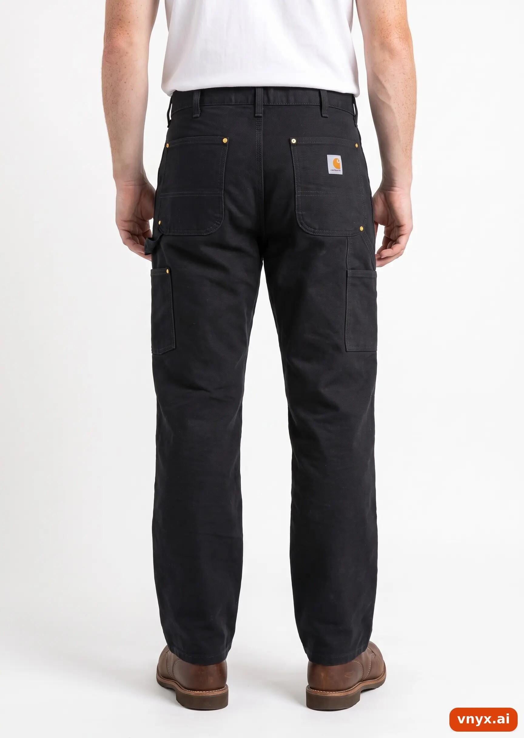 Second Life - Vintage Carhartt Black Trousers Men 38 30 2/5