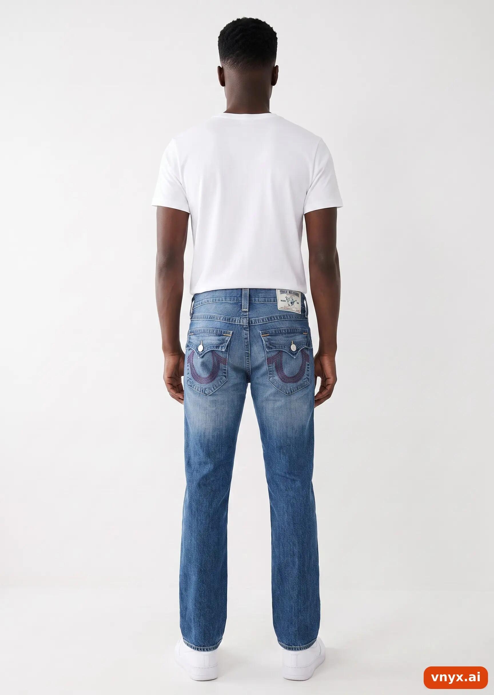 Second Life - Vintage True Religion Blue Jeans Men 34 31 4/5