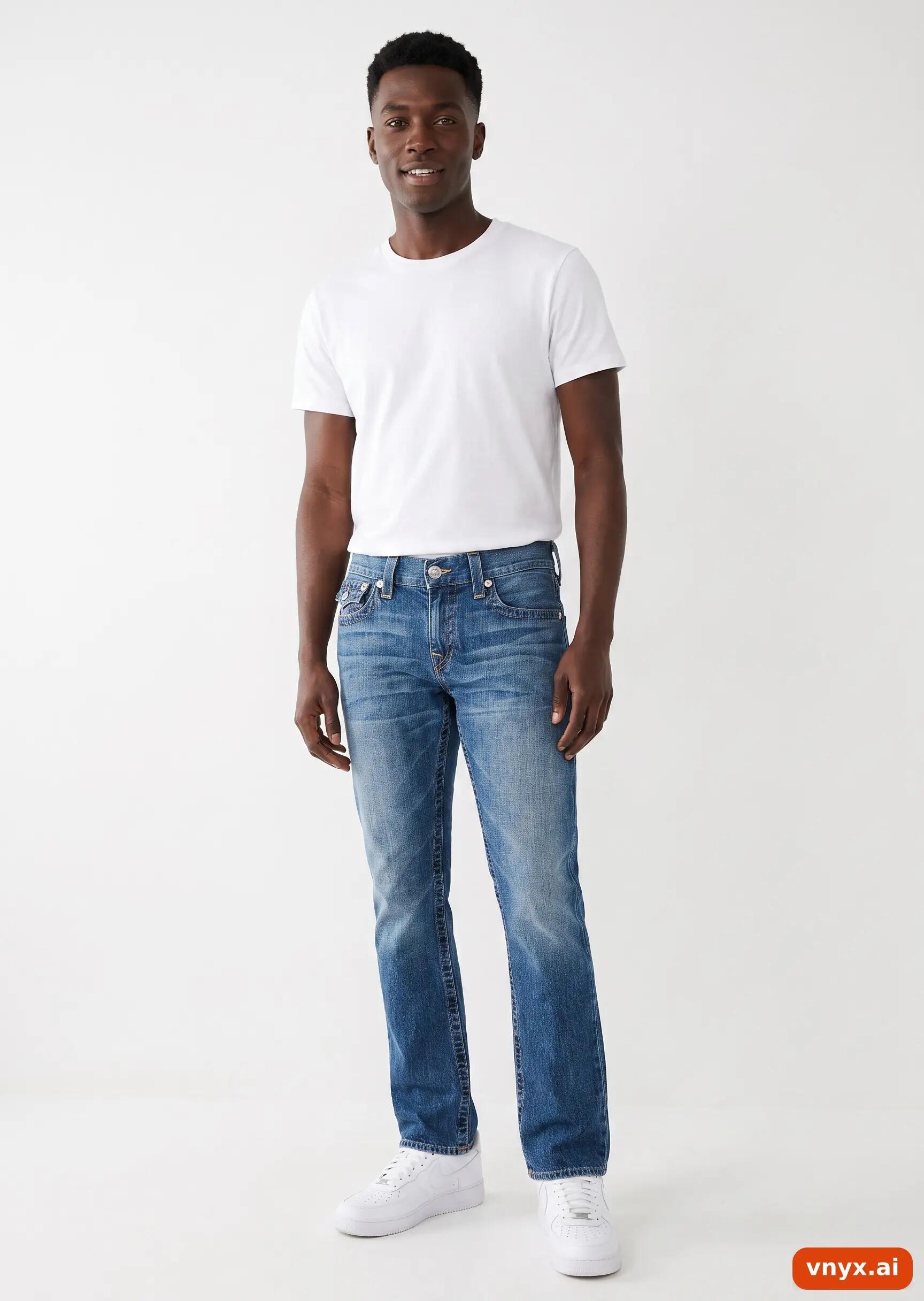 Second Life - Vintage True Religion Blue Jeans Men 34 31 3/5