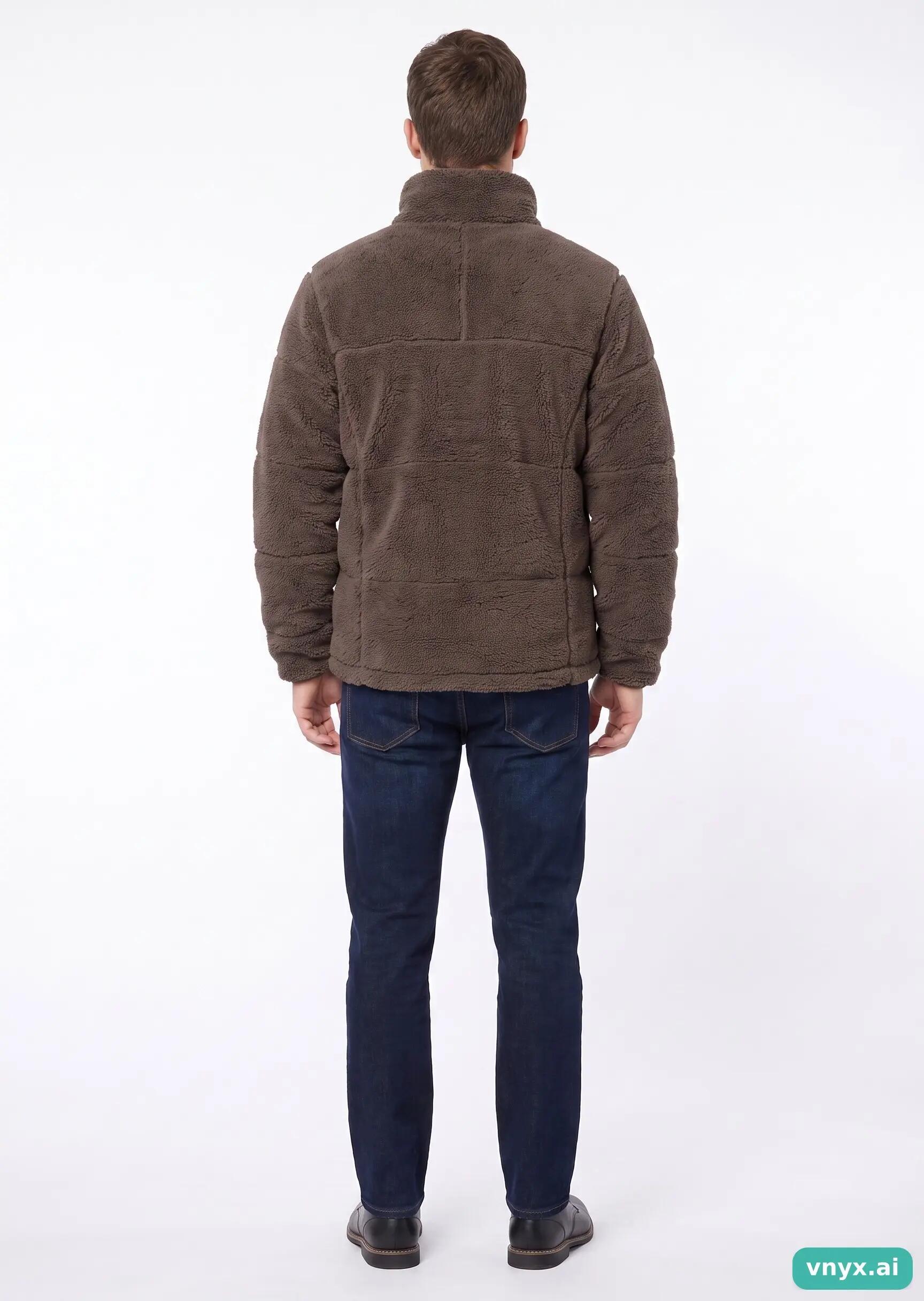 Second Life - Vintage Columbia Sportswear Dark Brown Fleece Jacket Men S 4/5