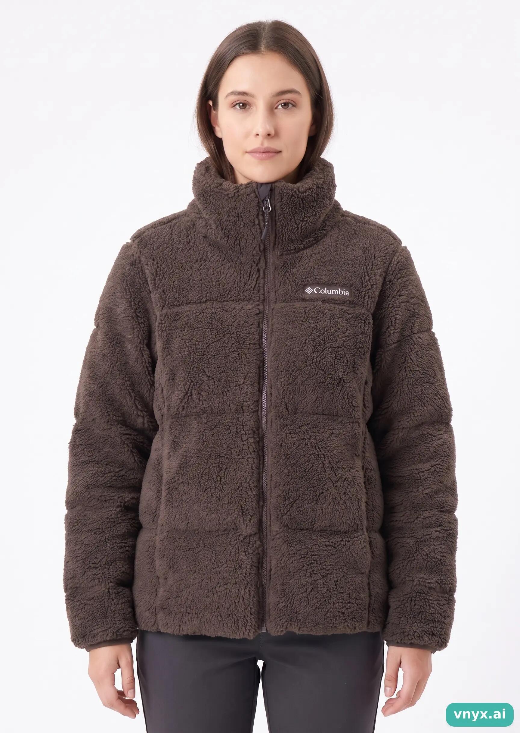 Second Life - Vintage Columbia Sportswear Deep Brown Fleece Jacket Women S 5/5