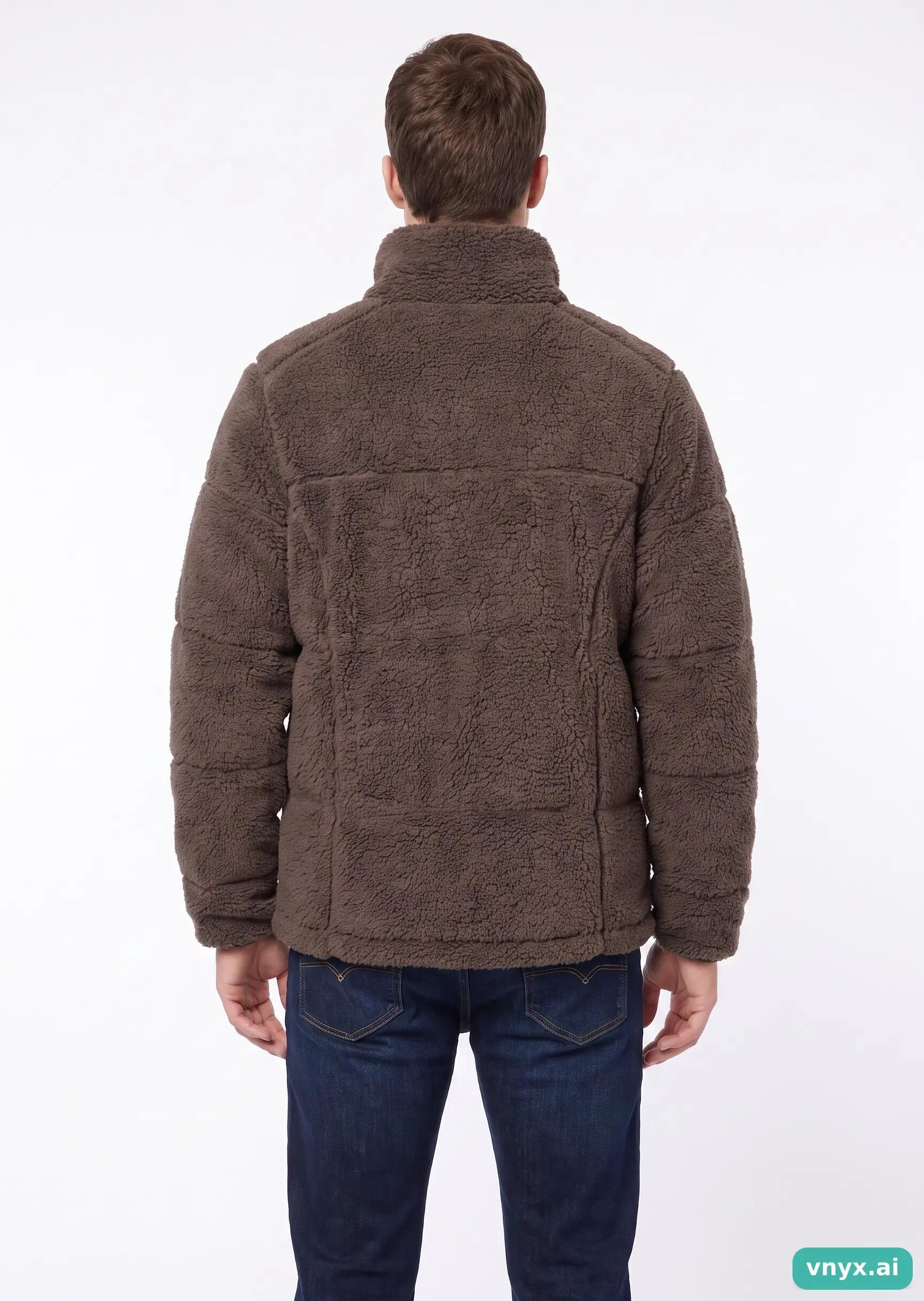 Second Life - Vintage Columbia Sportswear Dark Brown Fleece Jacket Men S 2/5