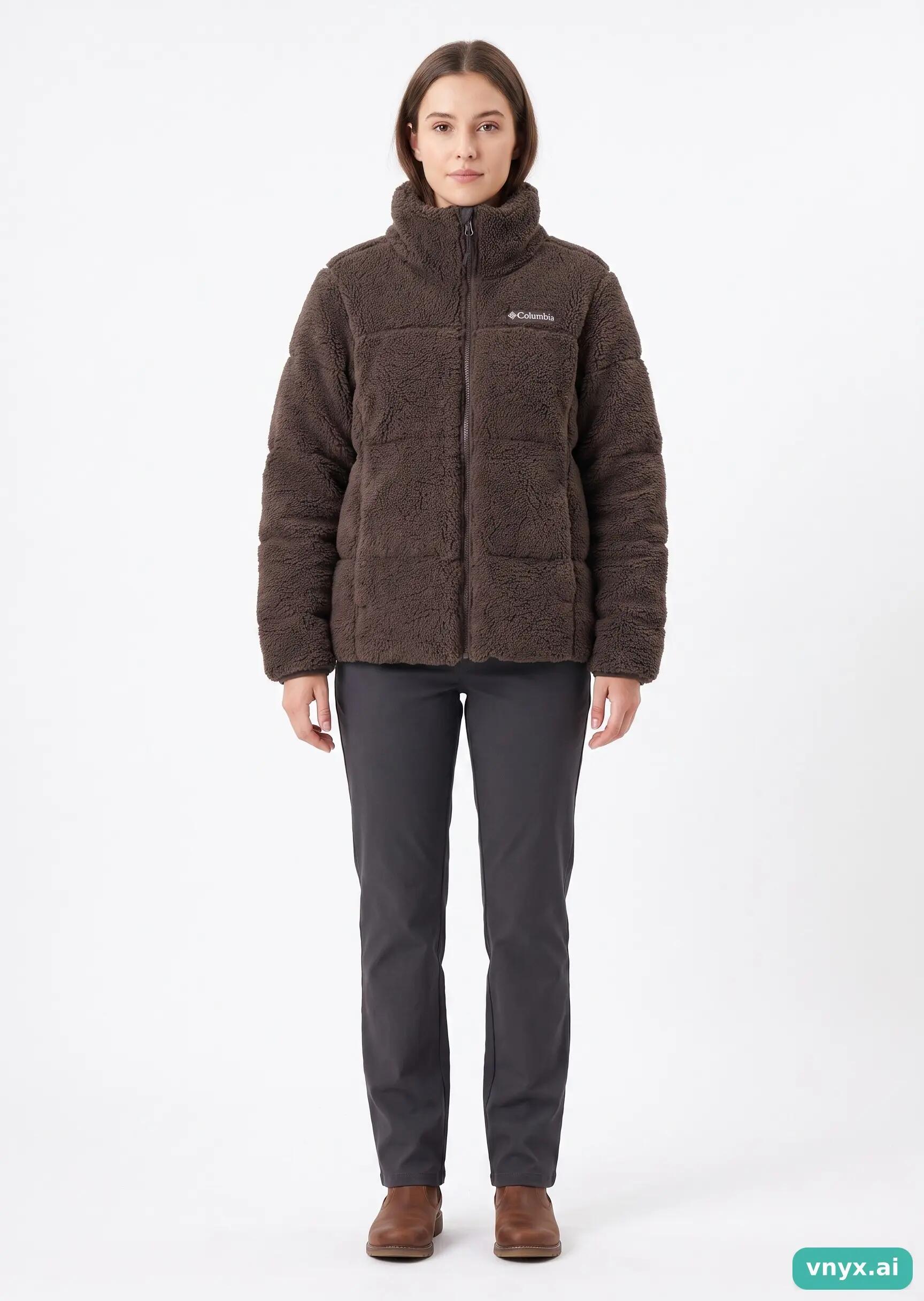 Second Life - Vintage Columbia Sportswear Deep Brown Fleece Jacket Women S 3/5