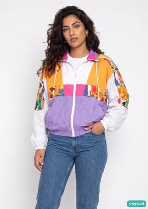 Second Life - Vintage Adidas Windbreaker in Multi-Color size 38
