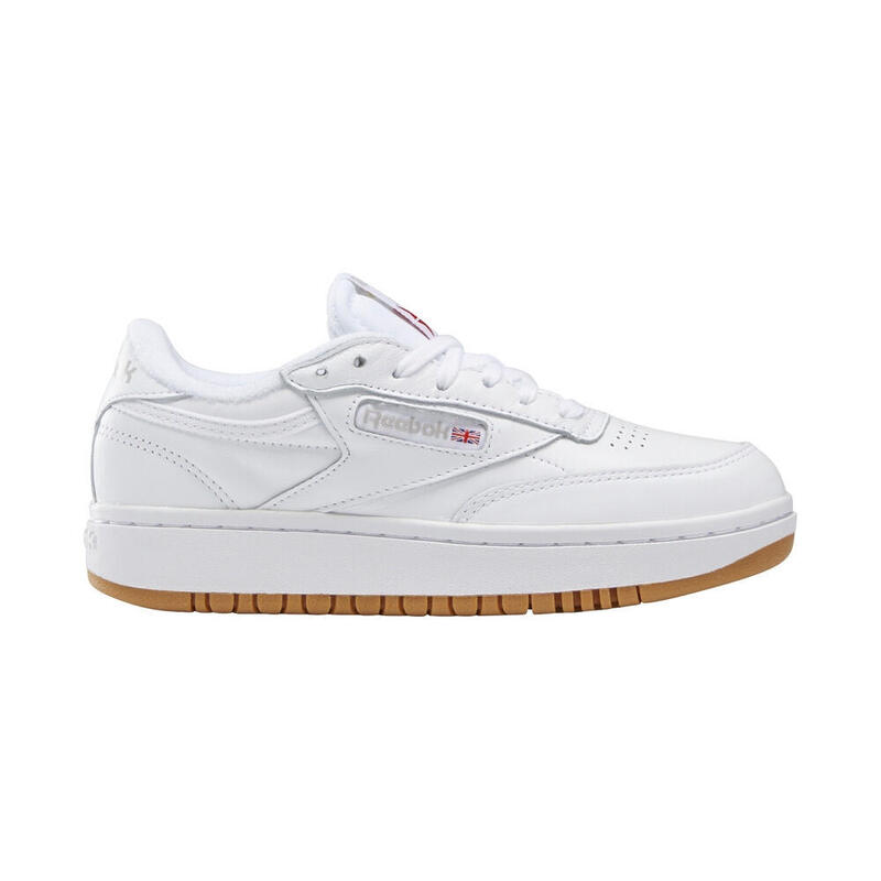 CHAUSSURES FEMME CLUB C DOUBLE WHITE/REEBOK RUBBER GUM-07/WHITE