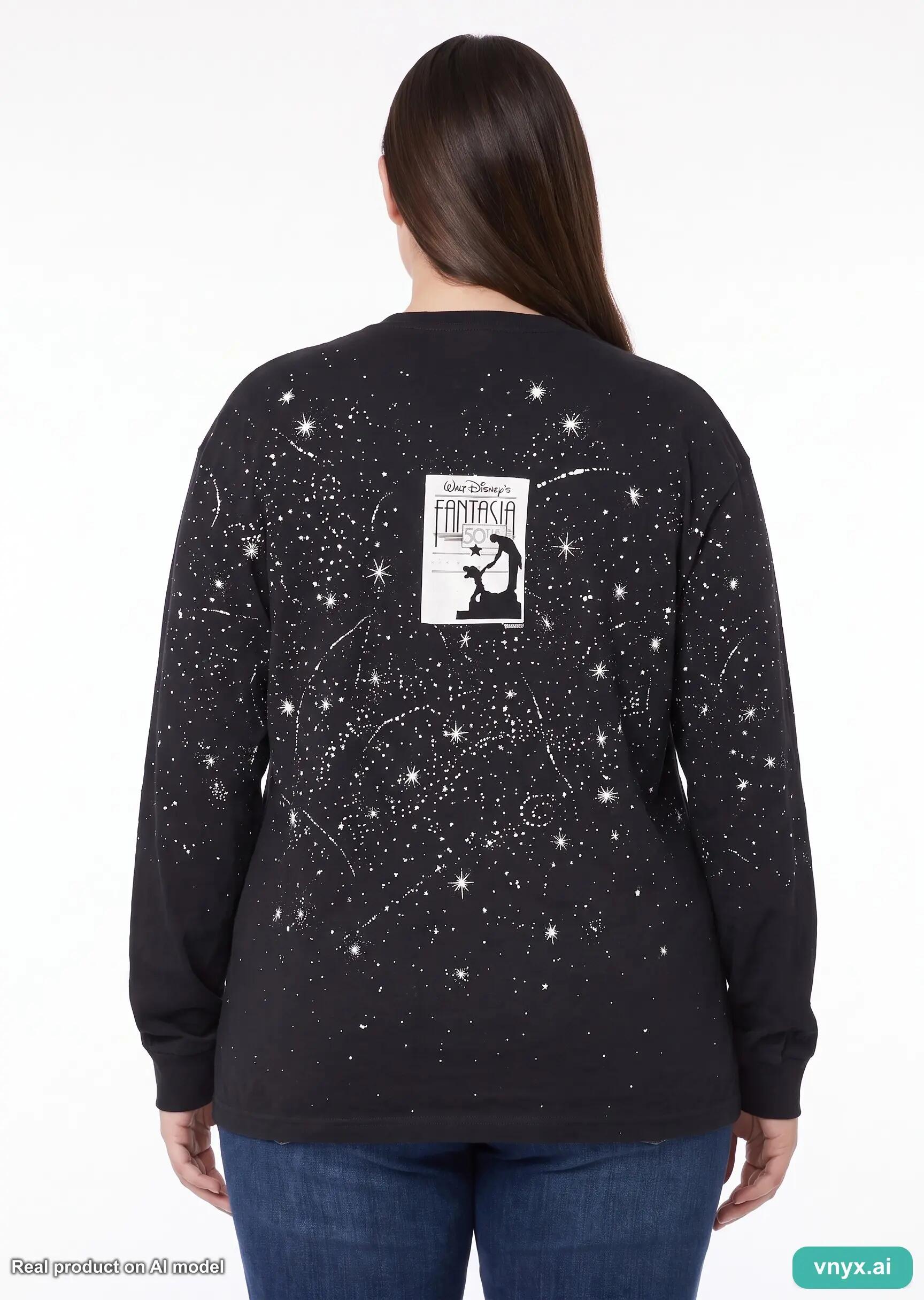 Second Life - Vintage DISNEY Black Sweatshirt Women XL 2/5