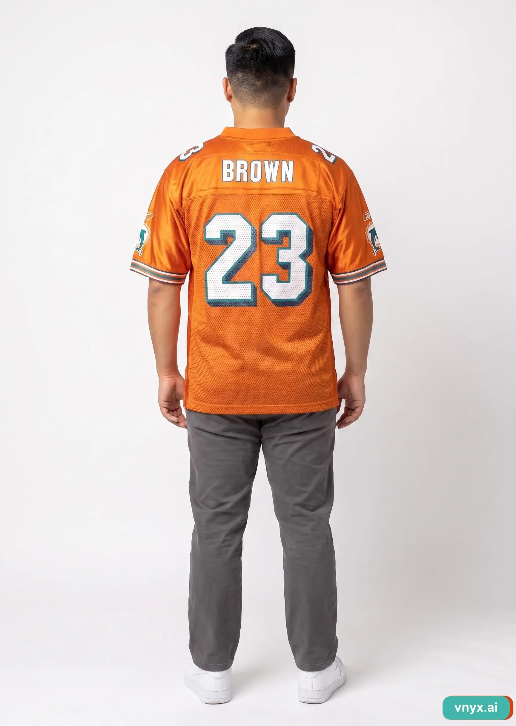 Second Life - Vintage NFL Bright Orange T-Shirt Men L 4/5