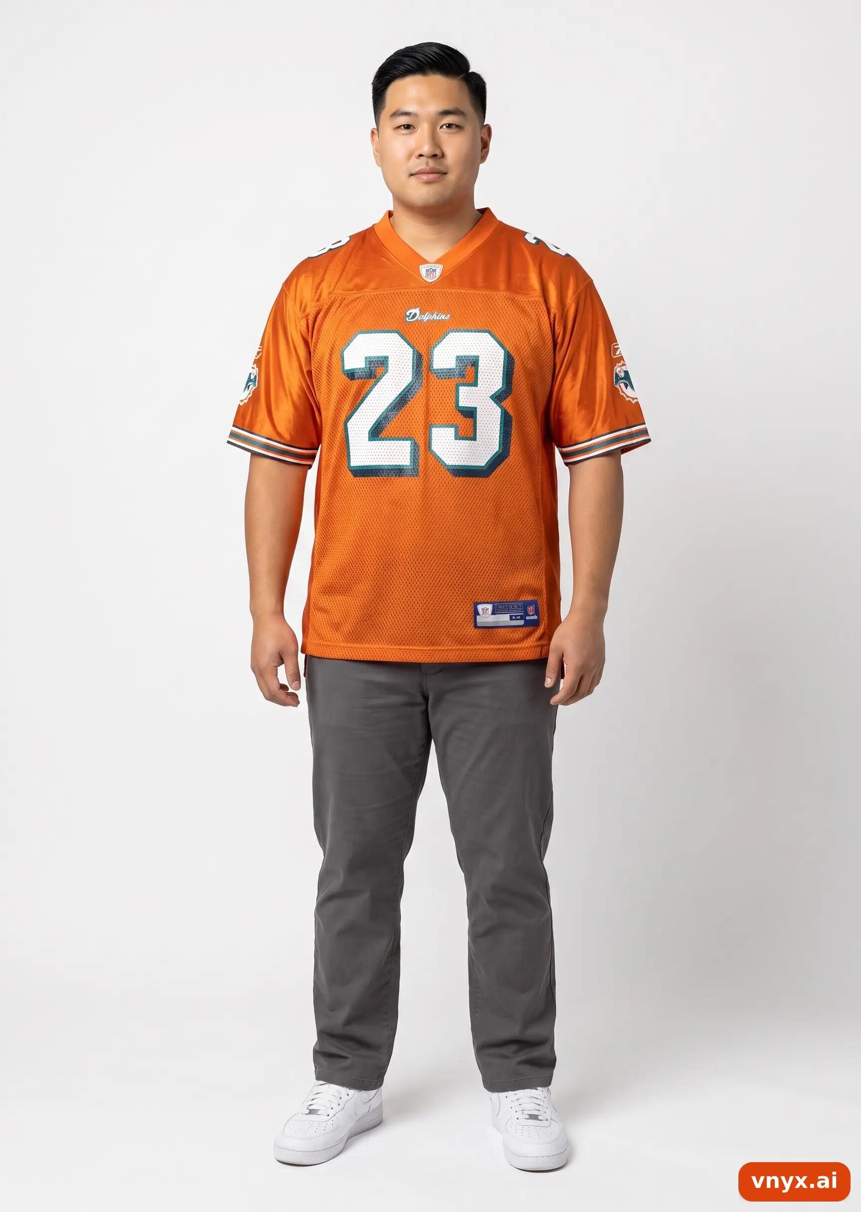Second Life - Vintage NFL Bright Orange T-Shirt Men L 3/5