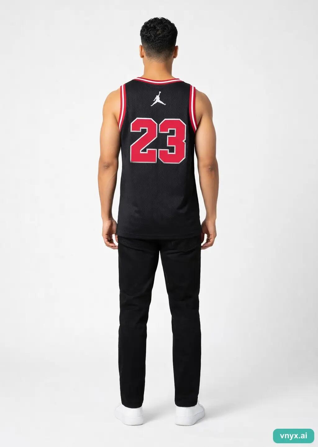 Second Life - Vintage Air Jordan Black Tank Top Men 4/5