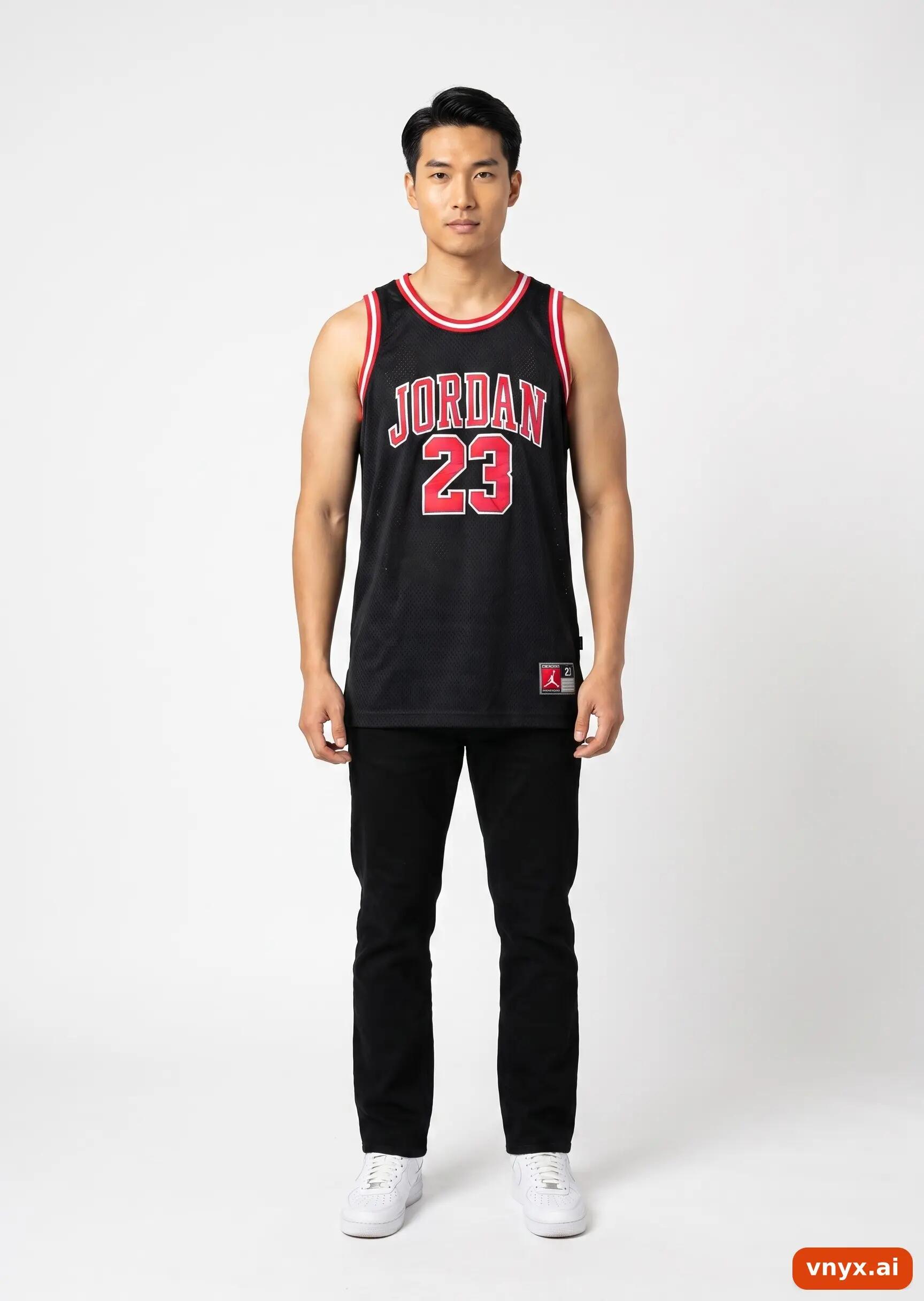 Second Life - Vintage Air Jordan Black Tank Top Men 3/5