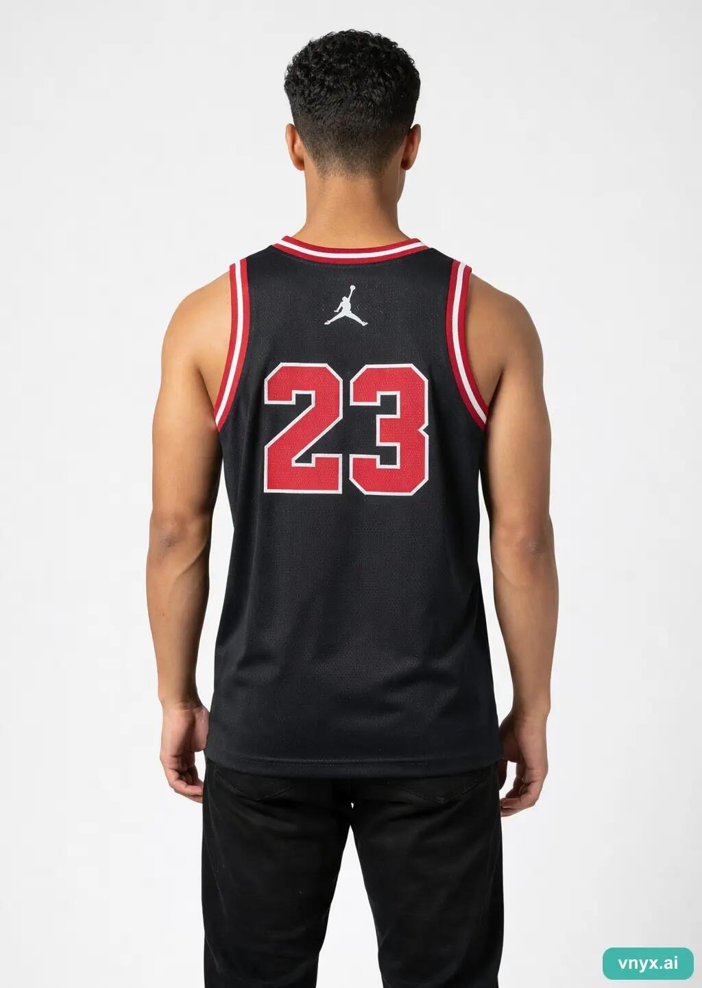 Second Life - Vintage Air Jordan Black Tank Top Men 2/5