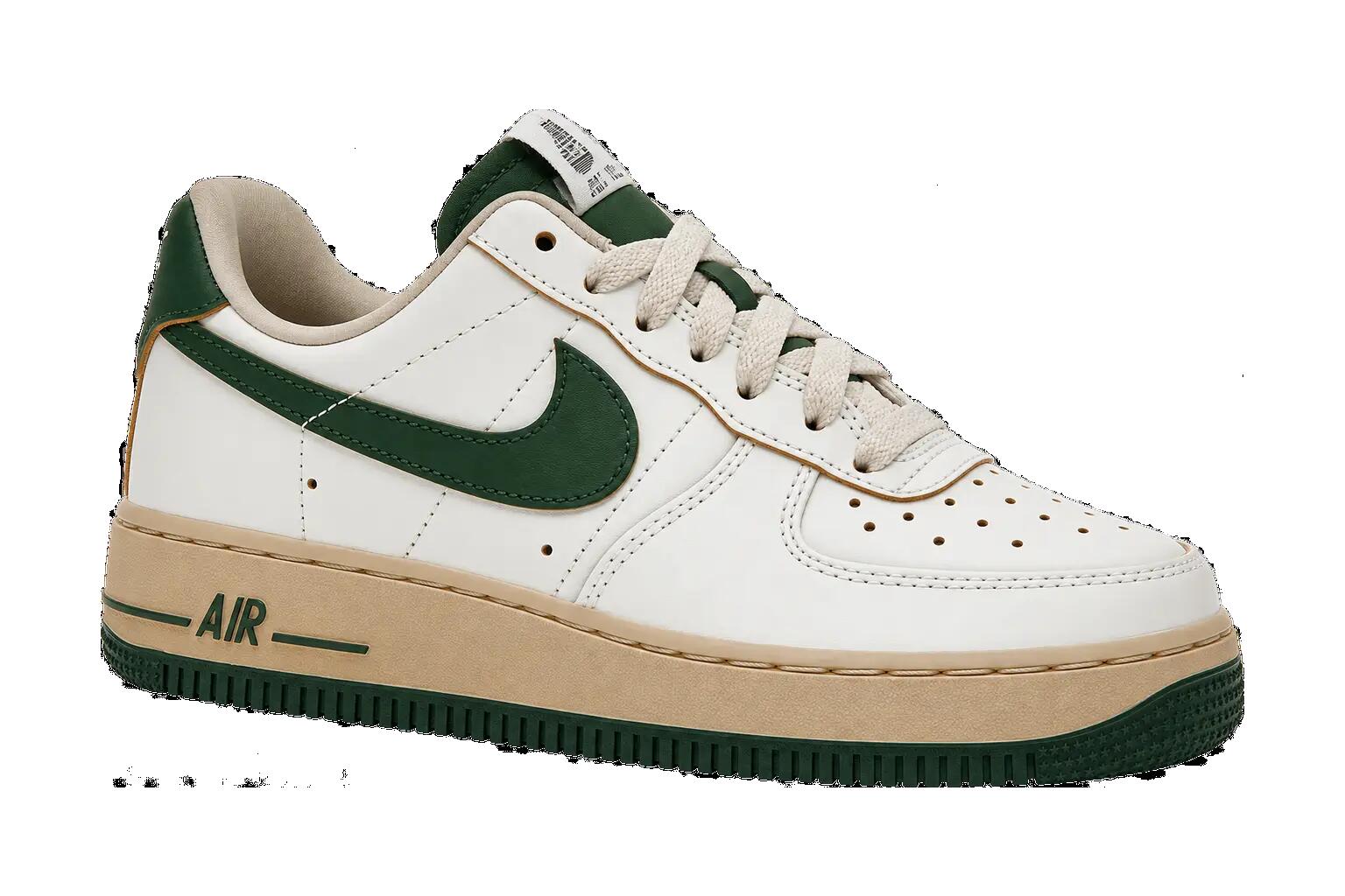 Dames sneakers lowtop bicolor Air Force 1 Low '07 LV8 groen 1/1