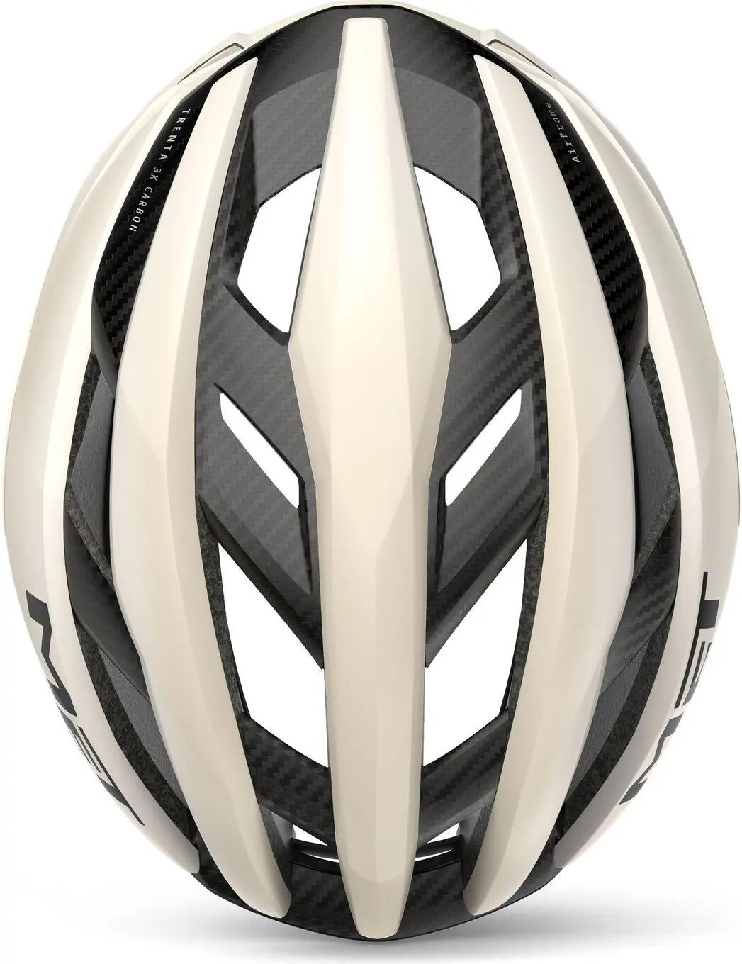 MET Trenta 3K Carbon Weiß Cloud Rennradhelm 4/4