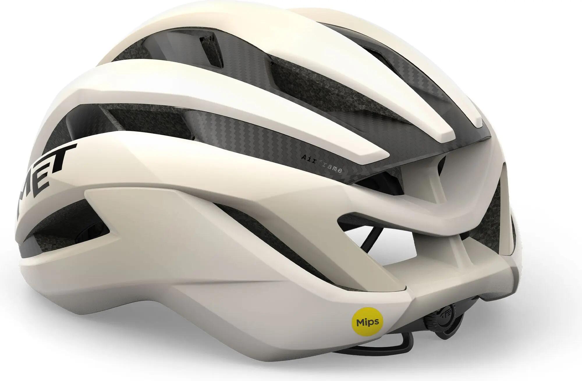 MET Trenta 3K Carbon Weiß Cloud Rennradhelm 3/4