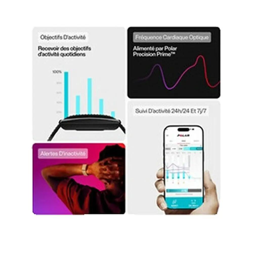 Tracker de fitness Polar Loop Noir avec suivi d'activité 2/3