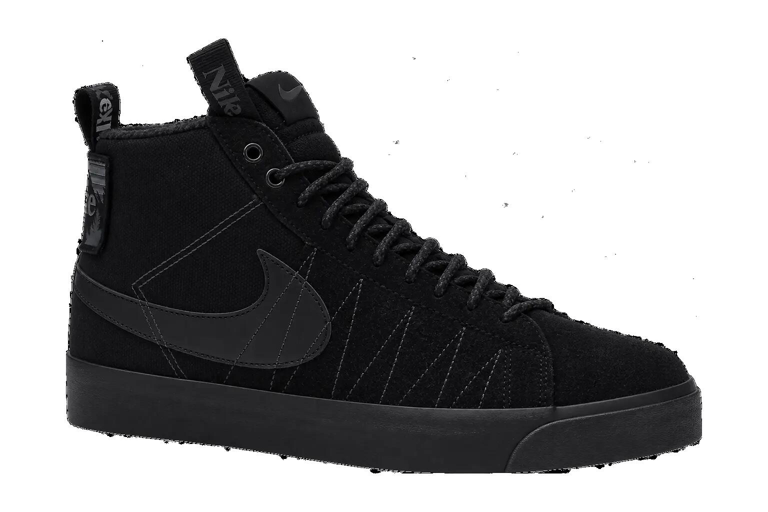 Nike Blazer Mid Premium SB Acclimate Pack Sneakers - Triple Black, EU 40 1/1