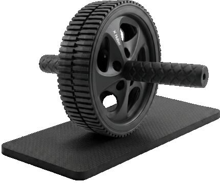 Ab Wheel roue abdominale fitness double avec tapis genoux