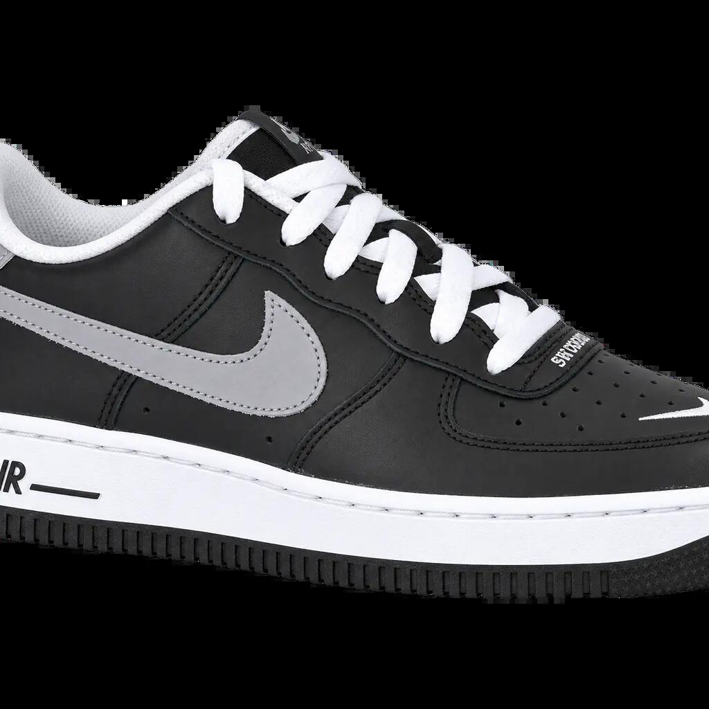 Detské tenisky - Nike Air Force 1 LV8 GS - čierne/šedé/biele