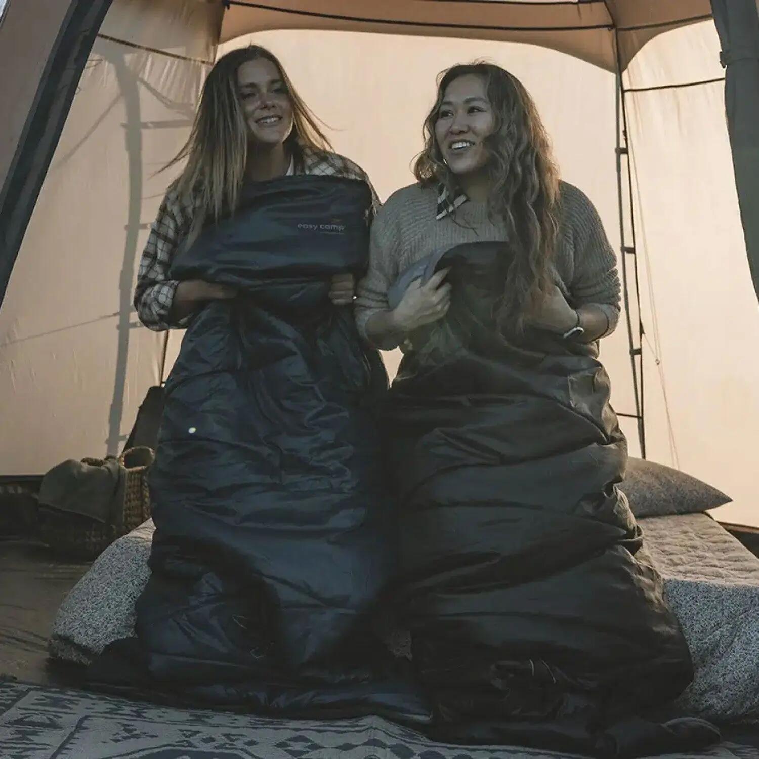 Saco de Dormir Easy Camp Starling Cuadrado Azul 10°C 5/7