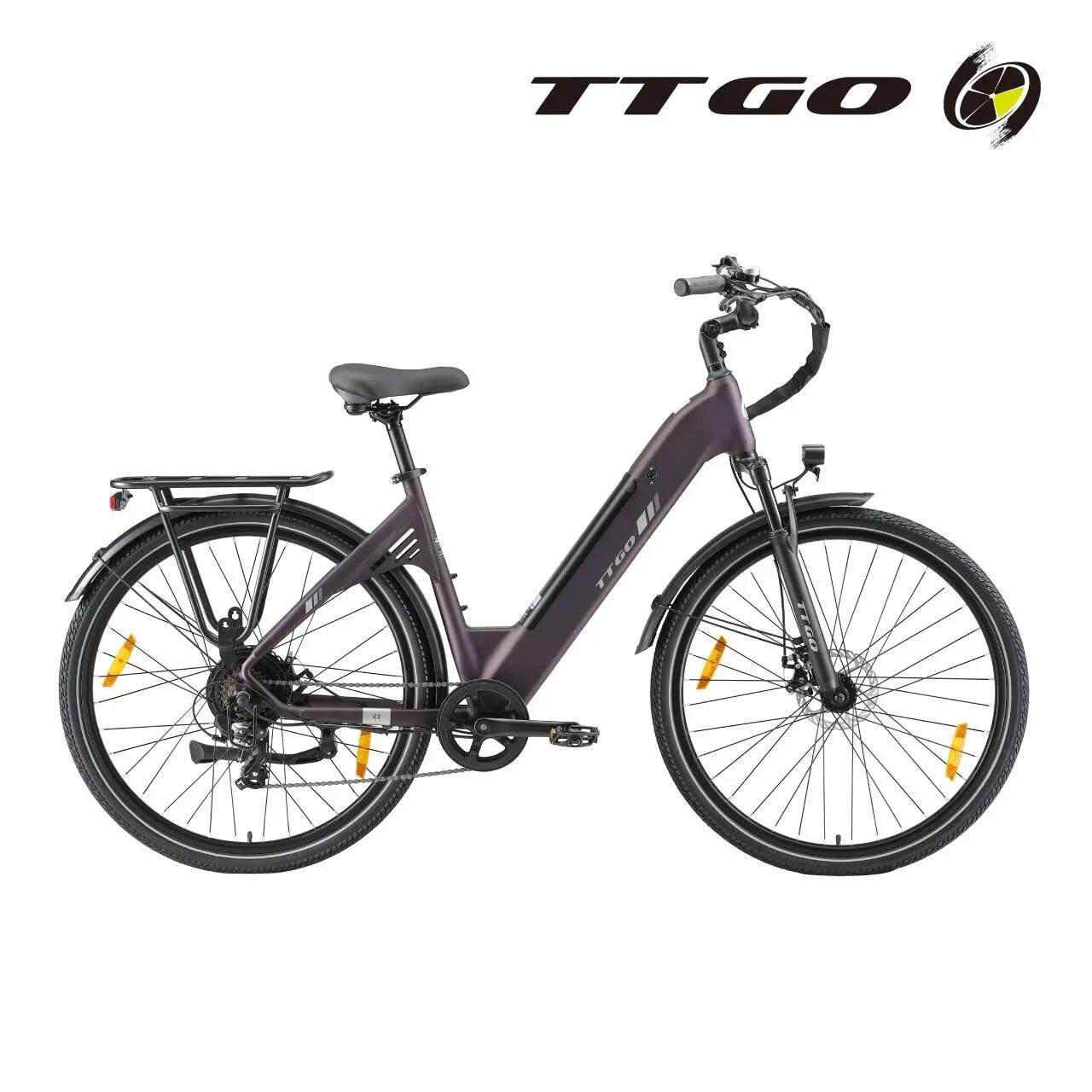 Bicicleta Eléctrica TTGO C3 SE, Batería 36V 18AH,250W,IPX5 6/7