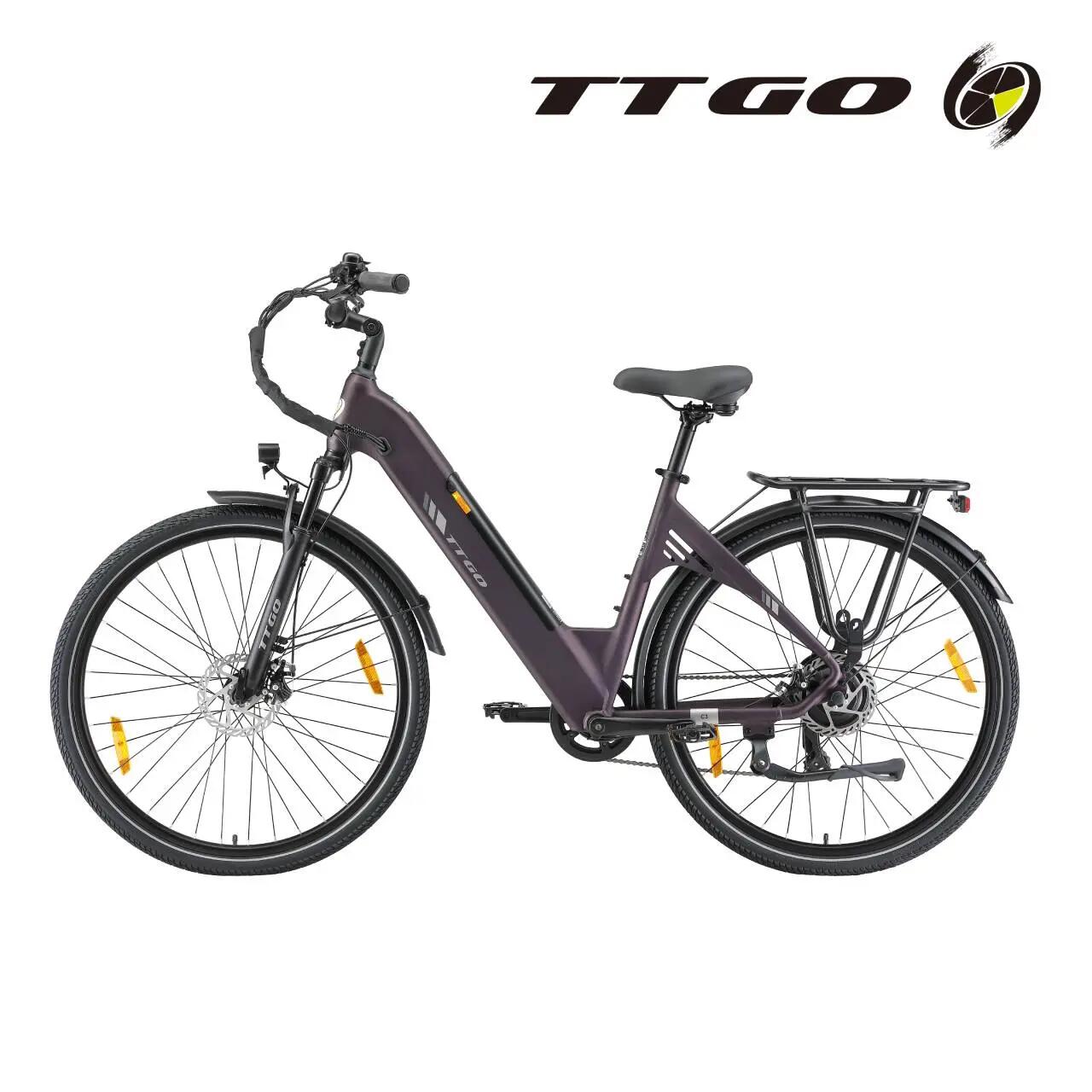 Bicicleta Eléctrica TTGO C3 SE, Batería 36V 18AH,250W,IPX5 5/7