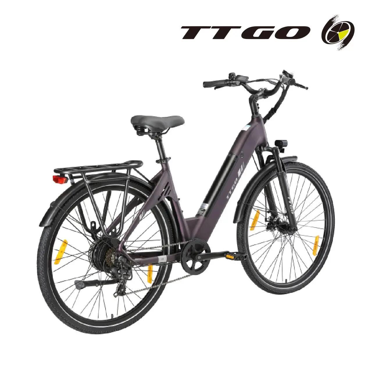 Bicicleta Eléctrica TTGO C3 SE, Batería 36V 18AH,250W,IPX5 4/7