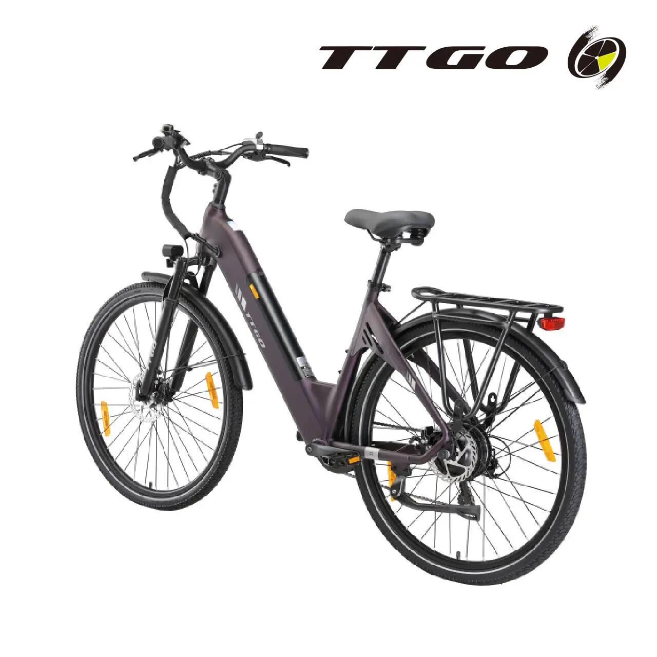 Bicicleta Eléctrica TTGO C3 SE, Batería 36V 18AH,250W,IPX5 3/7